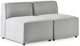 Lago Combination Linen Single Seat Sofa - Julian Bowen