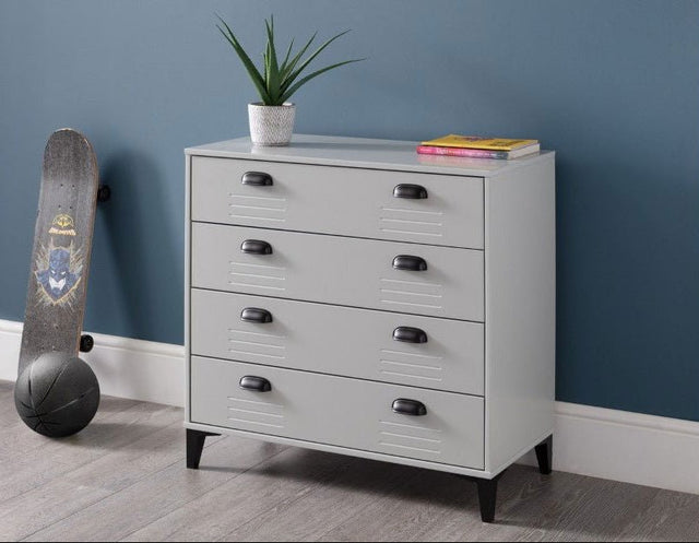 Lakers Locker 4 Drawer Chest - Julian Bowen