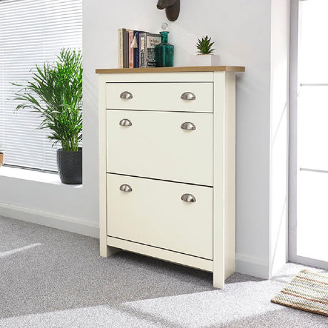 Lancaster 2 Door 1 Drawer Shoe Cabinet - GFW