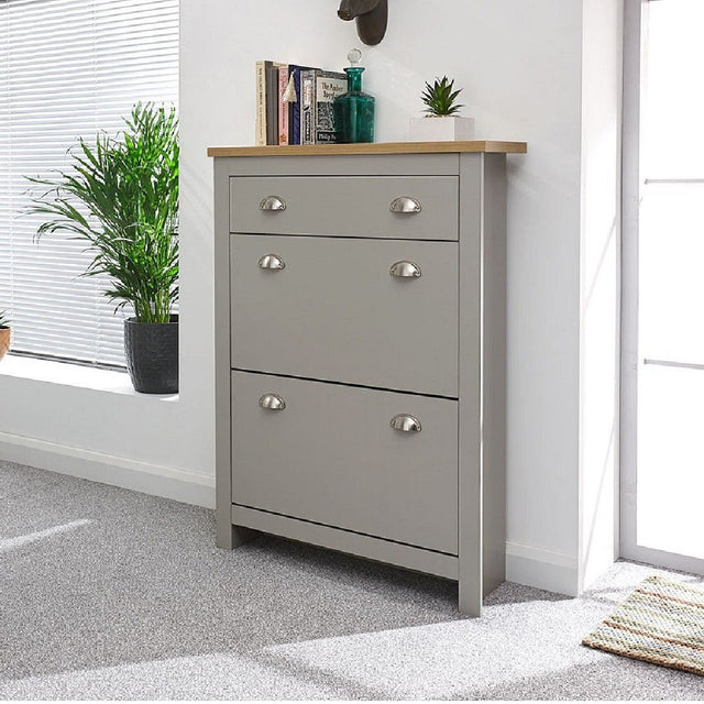 Lancaster 2 Door 1 Drawer Shoe Cabinet - GFW