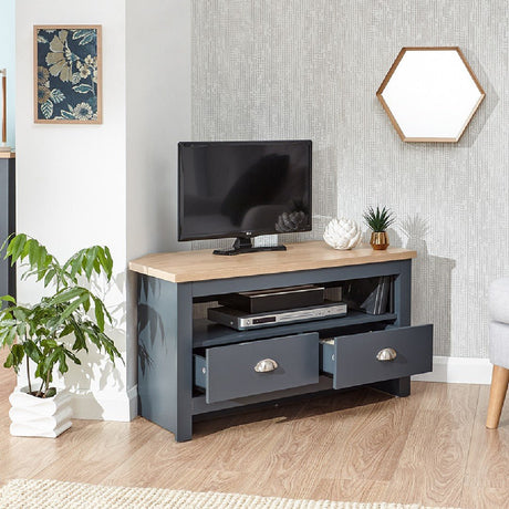 Lancaster 2 Drawer Corner TV Unit - GFW