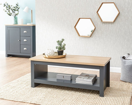 Lancaster Coffee Table with Shelf - GFW