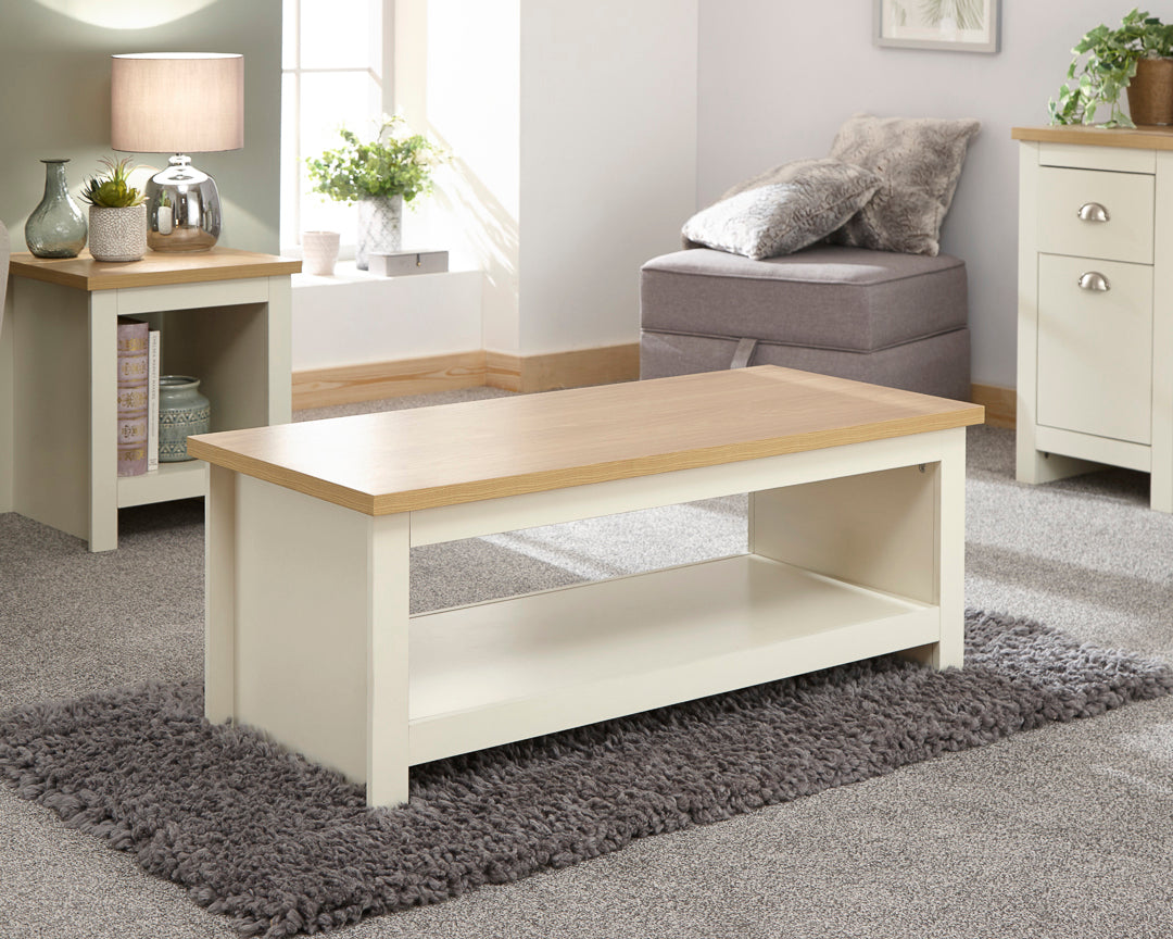 Lancaster Coffee Table with Shelf