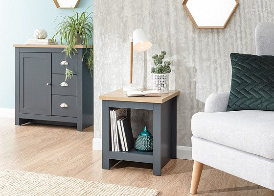 Lancaster Side Table with Shelf