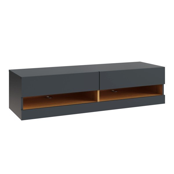 Leon 120cm Wall TV Unit with LED Lighting - GFW