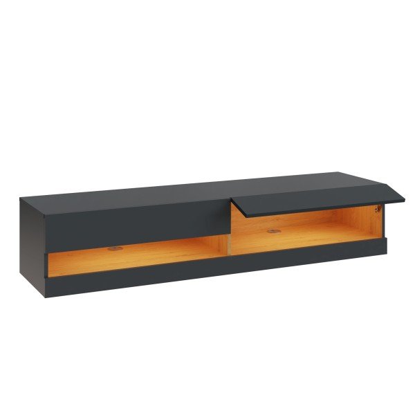 Leon 150cm Wall TV Unit with LED Lighting - GFW