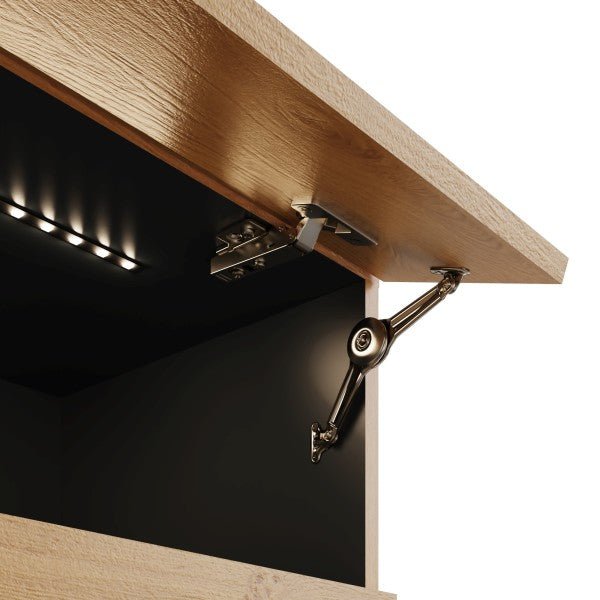 Leon 150cm Wall TV Unit with LED Lighting - GFW