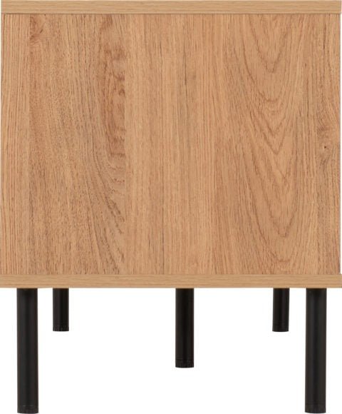 Leon Herringbone Retro 2 Door TV Unit - Seconique