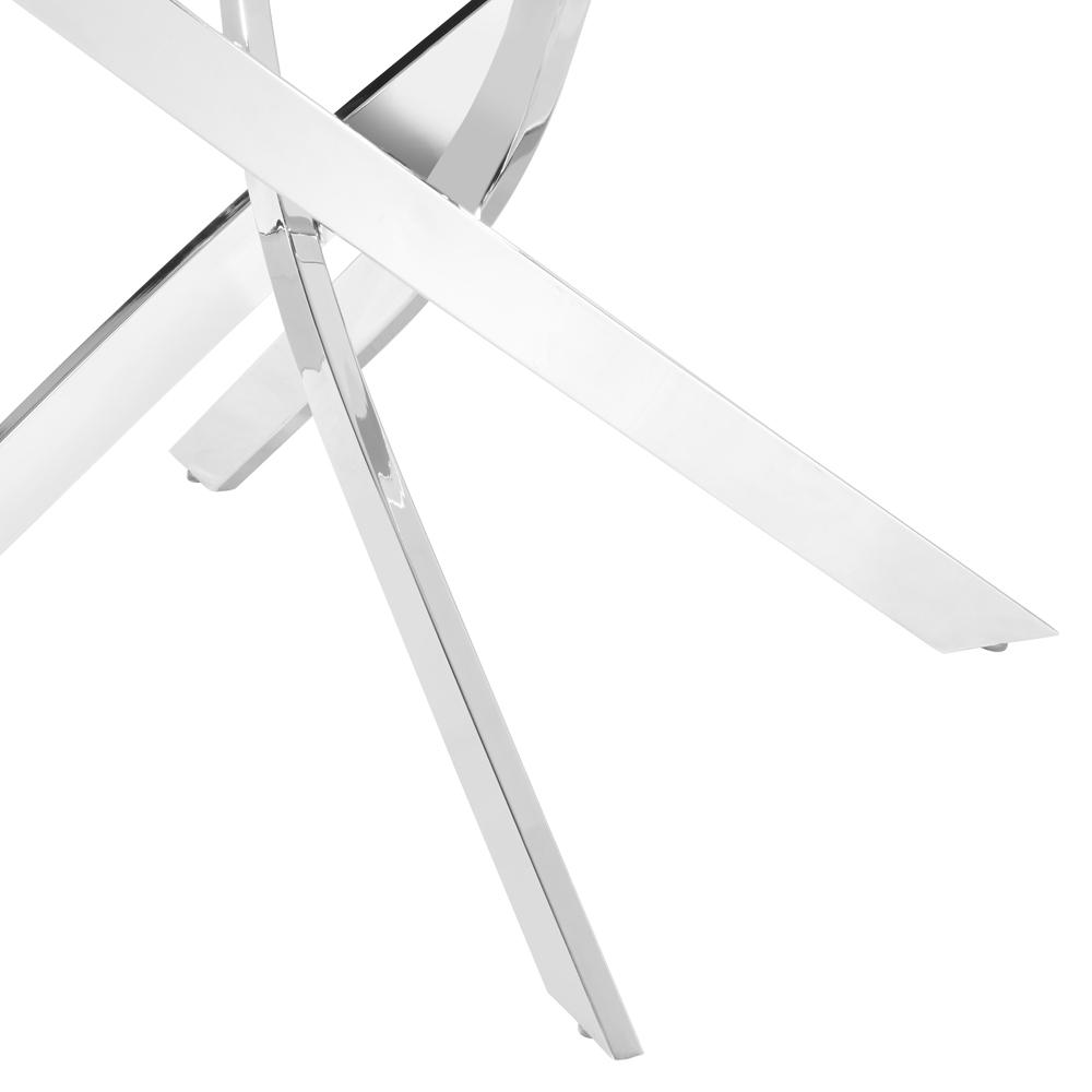 Lily 100cm Round Glass Dining Table - TGC