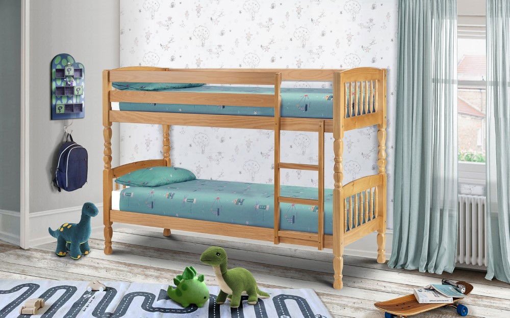 Lincoln 90cm Single Bunk Bed - Julian Bowen