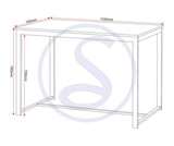 Lincoln Space Saving Dining Set with 2 Benches - Seconique