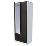 Linear 2 Door 2 Drawer Wardrobe - Welcome Furniture