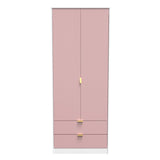 Linear 2 Door 2 Drawer Wardrobe - Welcome Furniture