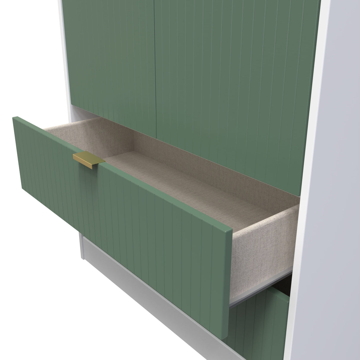 Linear 2 Door 2 Drawer Wardrobe - Welcome Furniture