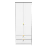 Linear 2 Door 2 Drawer Wardrobe - Welcome Furniture