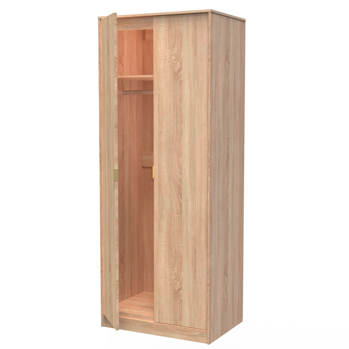 Linear 2 Door Wardrobe - Welcome Furniture