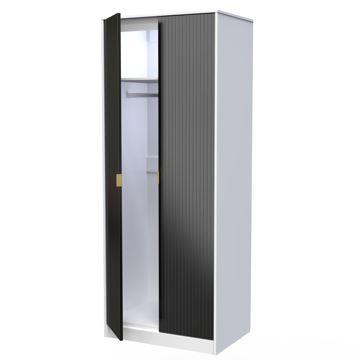 Linear 2 Door Wardrobe - Welcome Furniture