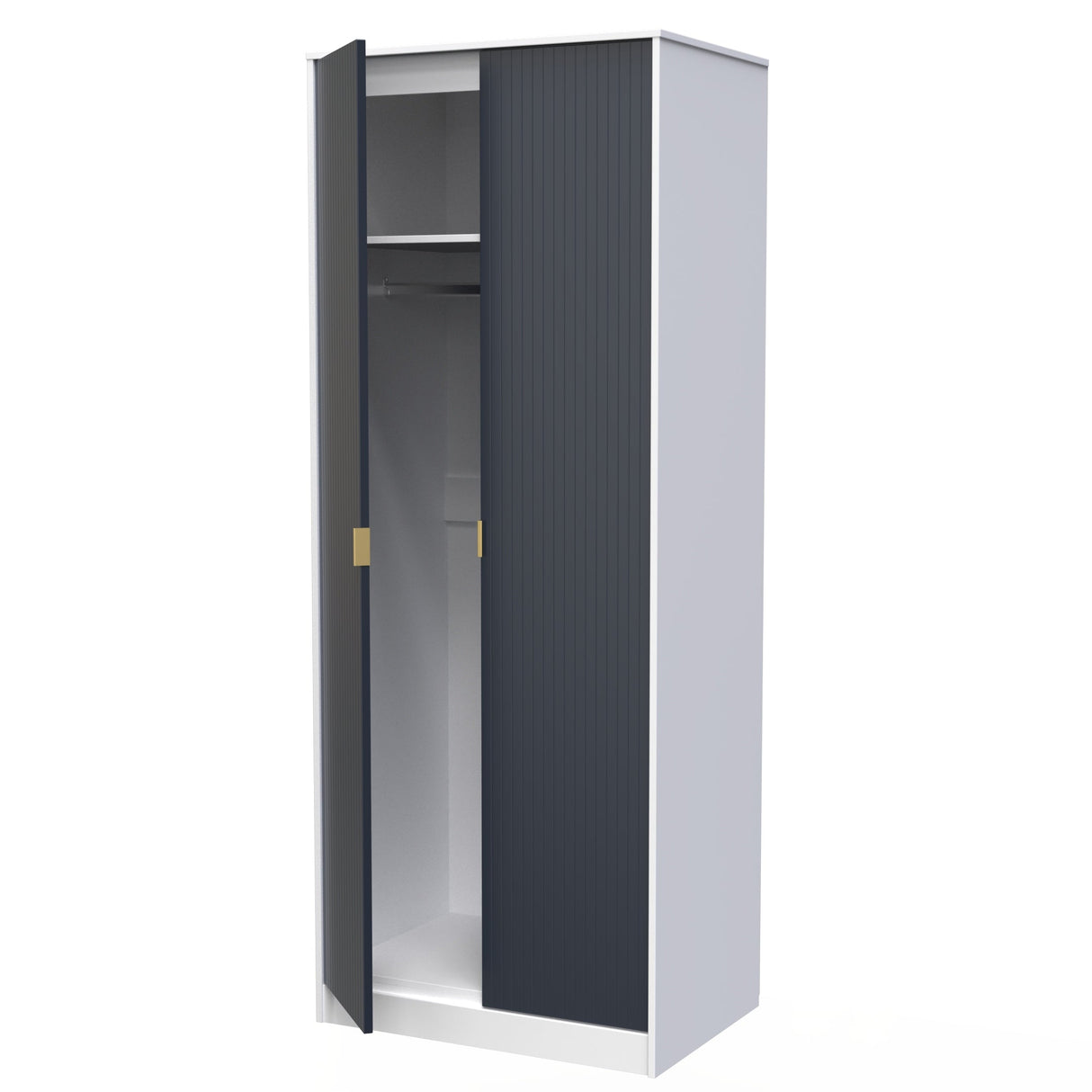 Linear 2 Door Wardrobe - Welcome Furniture