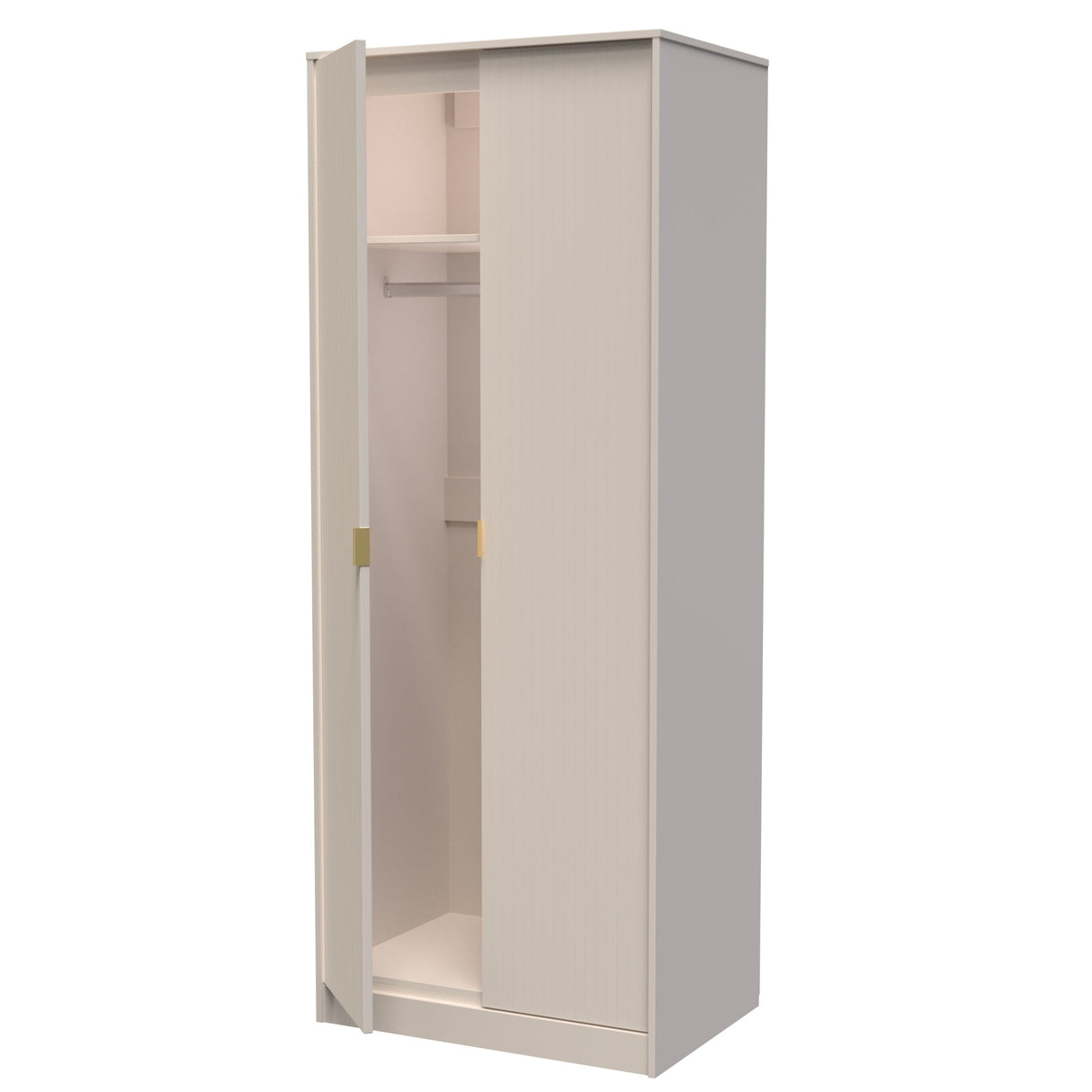 Linear 2 Door Wardrobe - Welcome Furniture