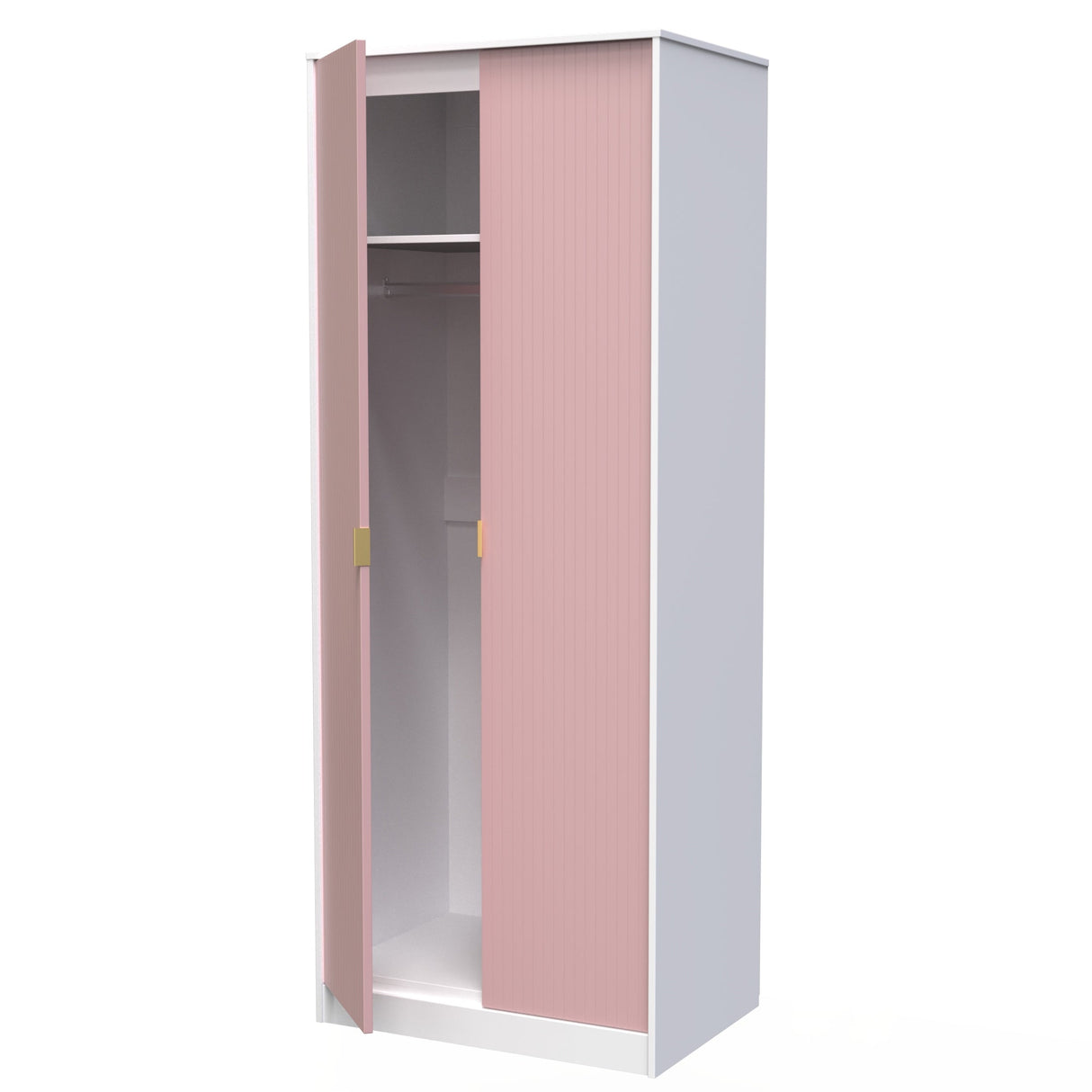 Linear 2 Door Wardrobe - Welcome Furniture