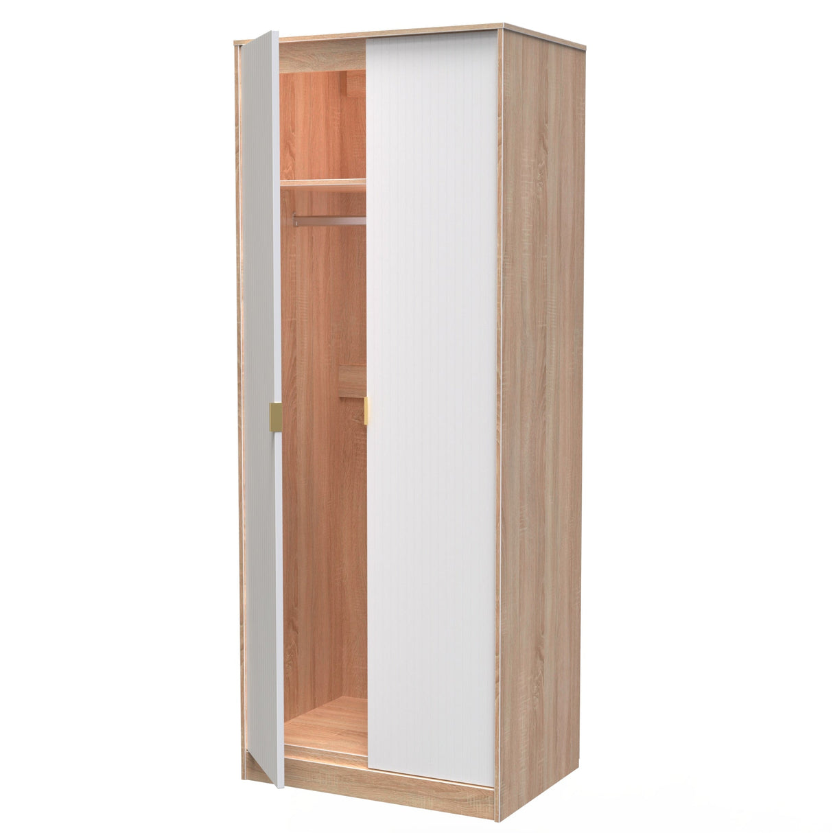 Linear 2 Door Wardrobe - Welcome Furniture