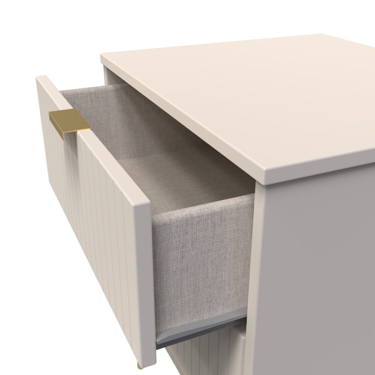 Linear 2 Drawer Bedside Cabinet with Hairpin Legs - Welcome Furniture