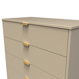Linear 5 Drawer Chest with Gold Hairpin Legs - Welcome Furniture