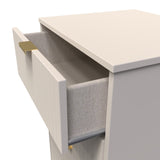 Linear 5 Drawer Narrow Chest with Gold Hairpin Legs - Welcome Furniture