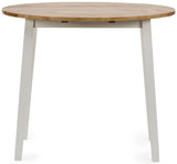 Linwood Round Dropleaf Extendable Dining Table - Julian Bowen