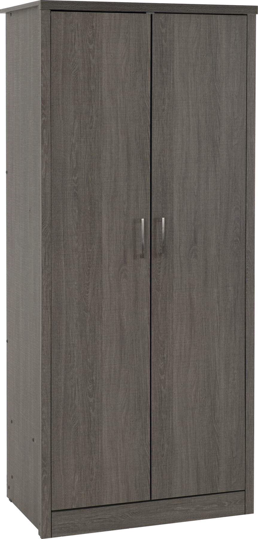Lisbon 2 Door Double Wardrobe - Seconique