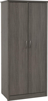 Lisbon 2 Door Double Wardrobe - Seconique