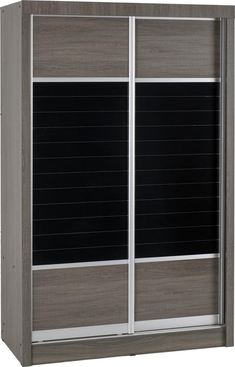 Lisbon 2 Door Sliding Double Wardrobe - Seconique