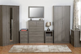 Lisbon 3 Door Triple Wardrobe - Seconique