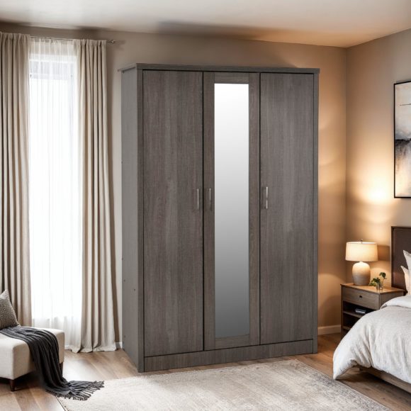 Lisbon 3 Door Triple Wardrobe - Seconique