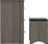 Lisbon 3 Drawer Dressing Table and Stool - Seconique
