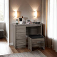 Lisbon 3 Drawer Dressing Table and Stool - Seconique