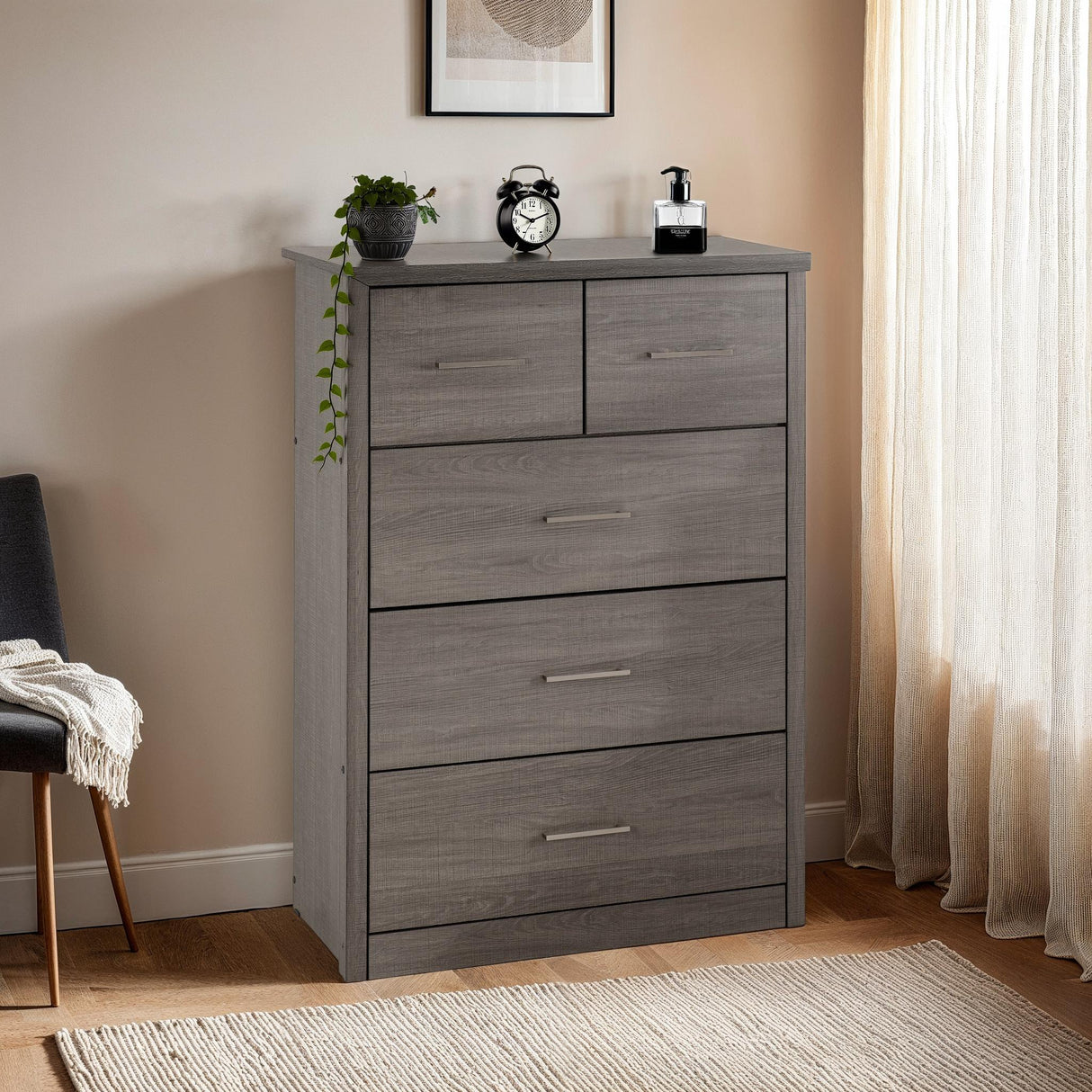 Lisbon 3+2 Drawer Chest - Seconique