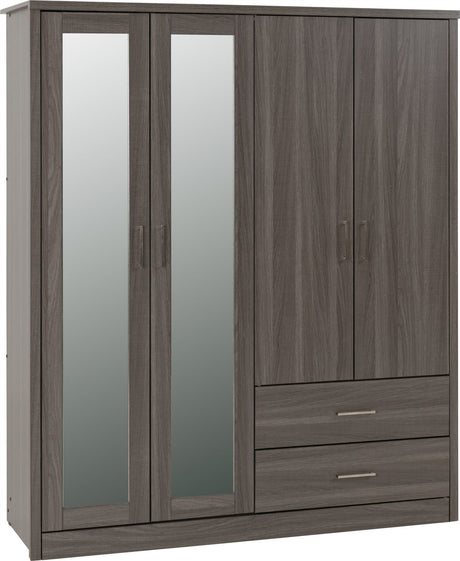 Lisbon 4 Door Wardrobe - Seconique