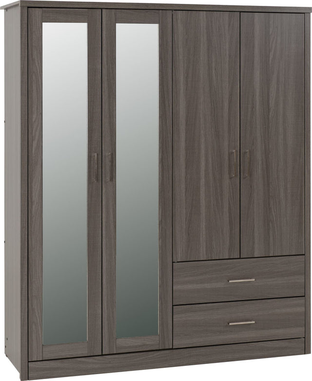 Lisbon 4 Door Wardrobe - Seconique