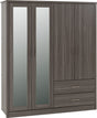 Lisbon 4 Door Wardrobe - Seconique