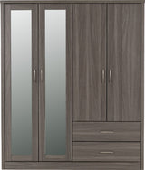 Lisbon 4 Door Wardrobe - Seconique
