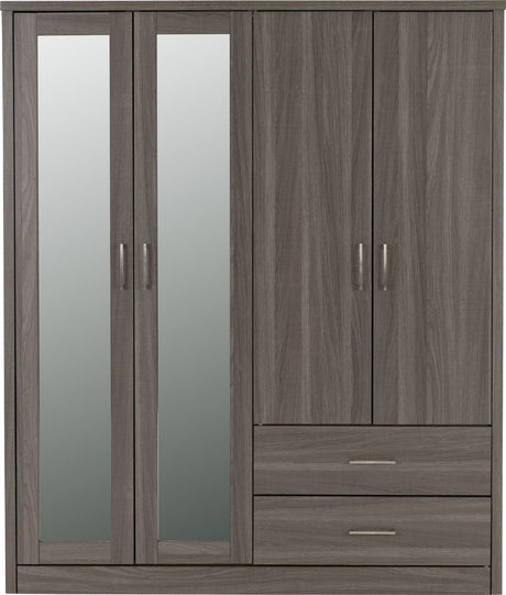 Lisbon 4 Door Wardrobe - Seconique