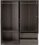 Lisbon 4 Door Wardrobe - Seconique