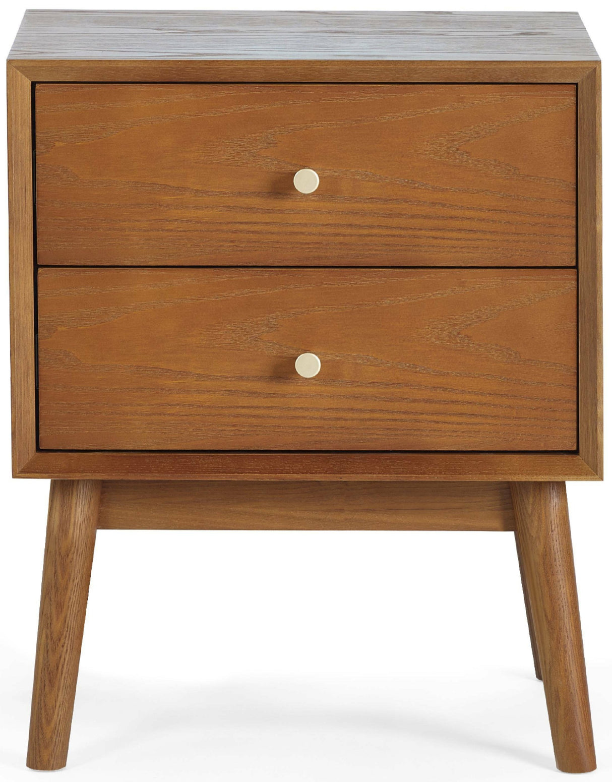 Lowry 2 Drawer Bedside Table - Julian Bowen