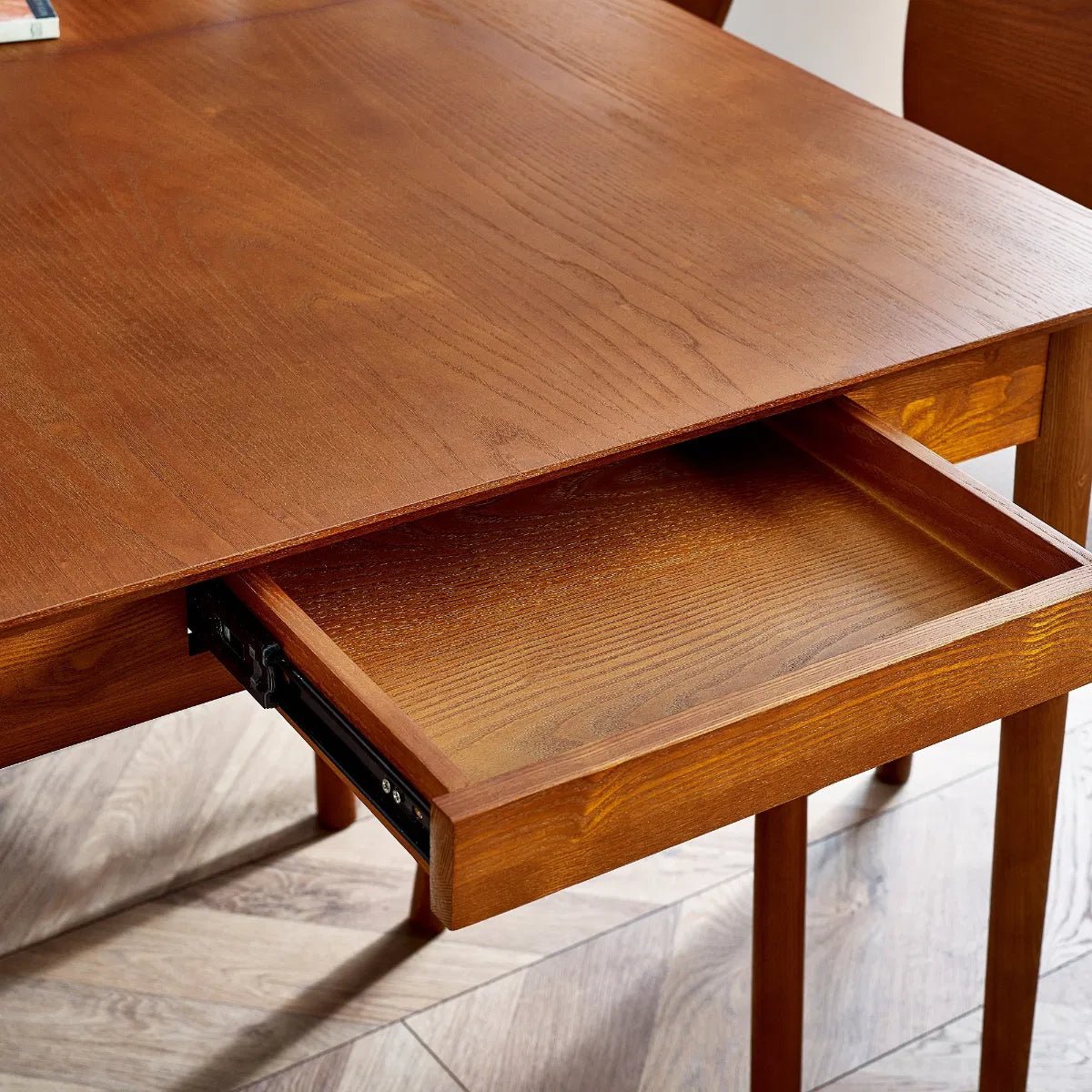 Lowry 2 Drawer Butterfly Extending Dining Table - Julian Bowen