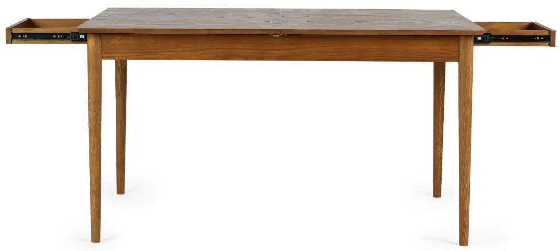 Lowry 2 Drawer Butterfly Extending Dining Table - Julian Bowen