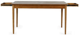 Lowry 2 Drawer Butterfly Extending Dining Table - Julian Bowen