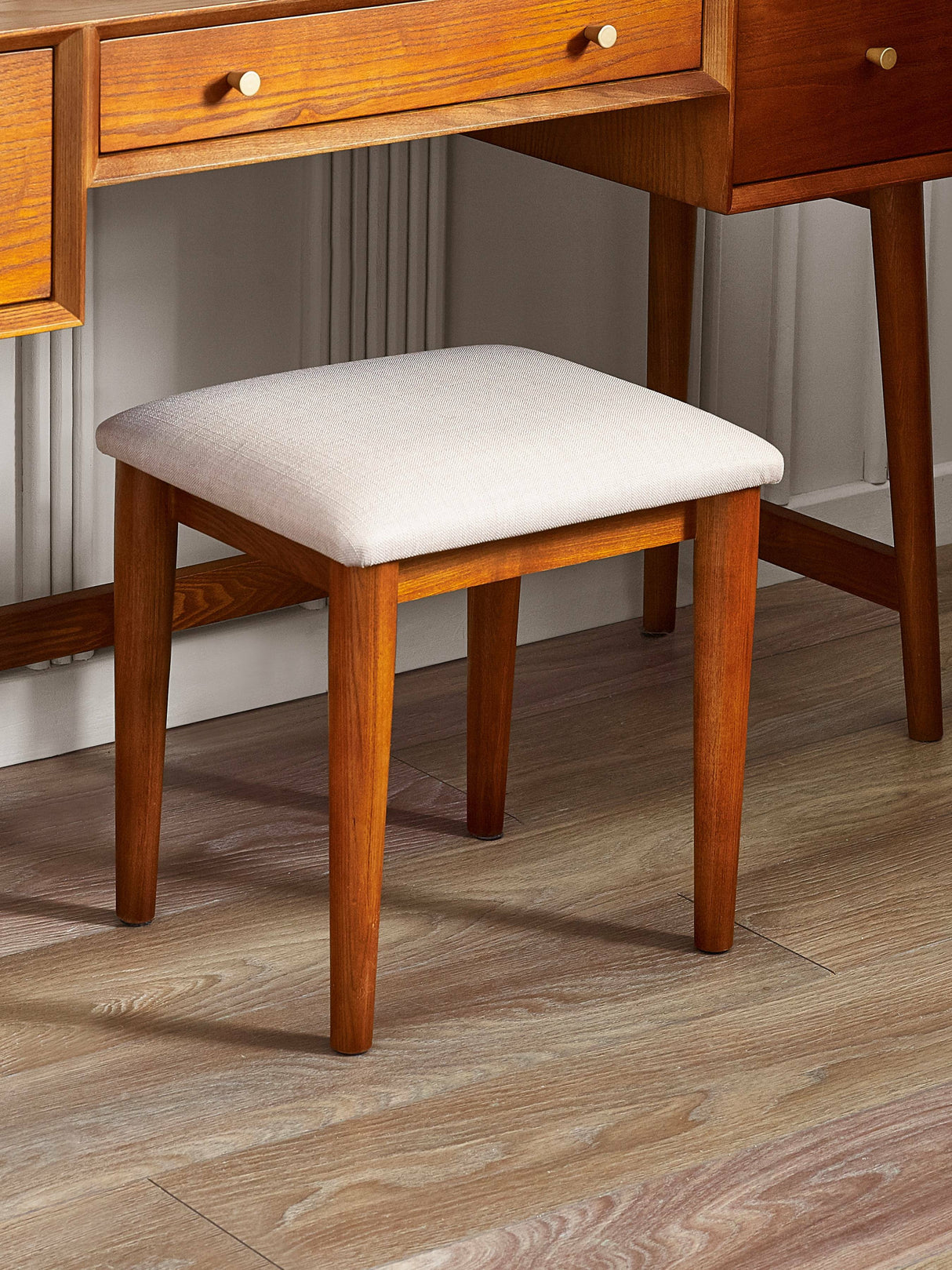 Lowry 3 Drawer Dressing Table & Stool Set - Julian Bowen