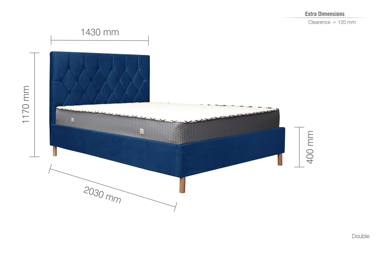 Loxley Fabric Bed - Birlea