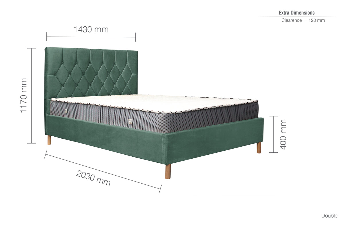 Loxley Fabric Bed - Birlea